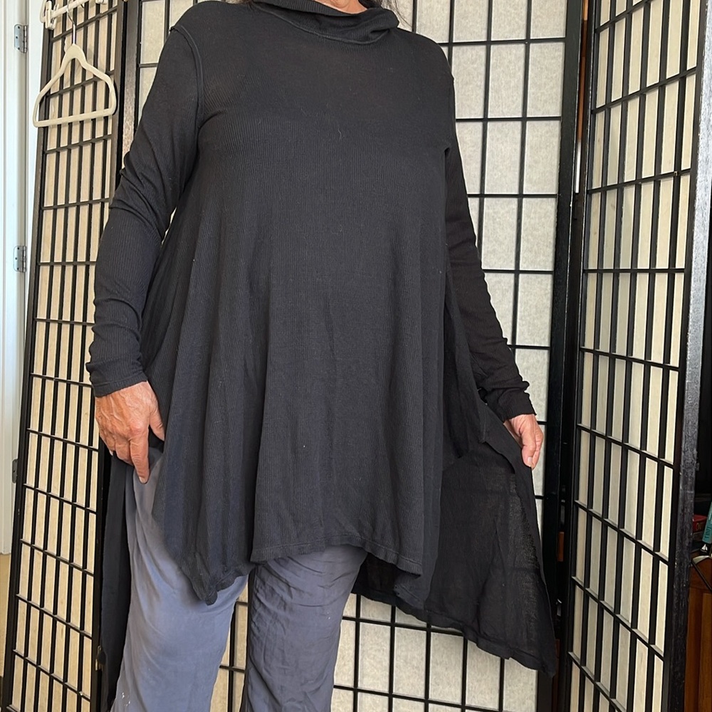 We the Free Black Long Sleeve Tunic